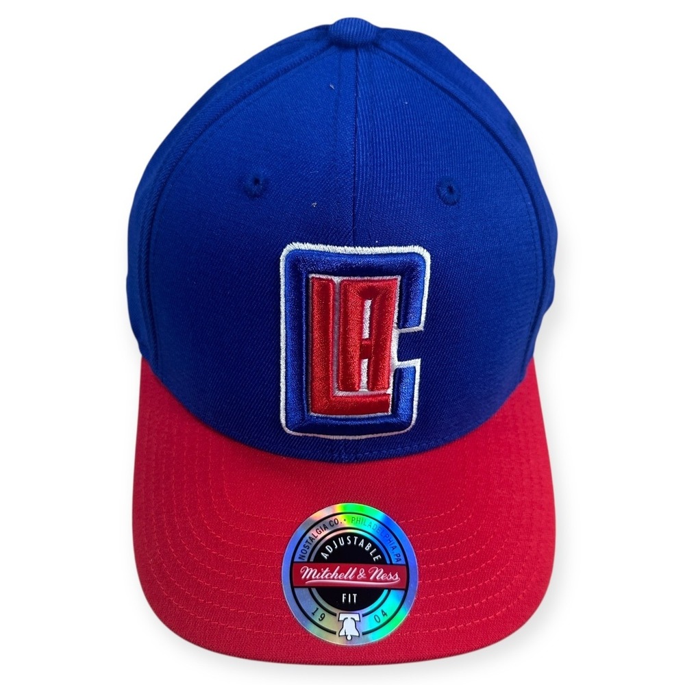 Mitchell Ness Los Angeles Clippers NBA Wool 2 Tone Redline Snapback Royal Red OS